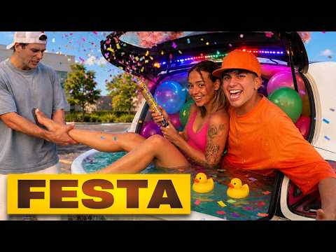 ORGANIZZO una FESTA in PISCINA nella MACCHINA di PICHO! (arrabbiatissimo)