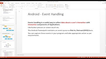 Android Lecture 3.6: Event Listener, Event Handler and Styles