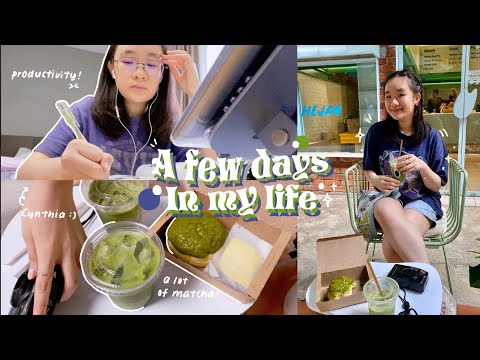 LIFESTYLE VLOG | cafe hopping, productivity and taking Korean classes 🍄 ft Cynthiaaaa
