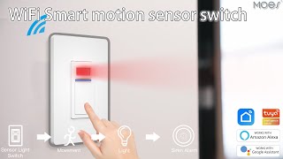 Wifi Smart Motion Sensor Light Switch With Induction Delay Off