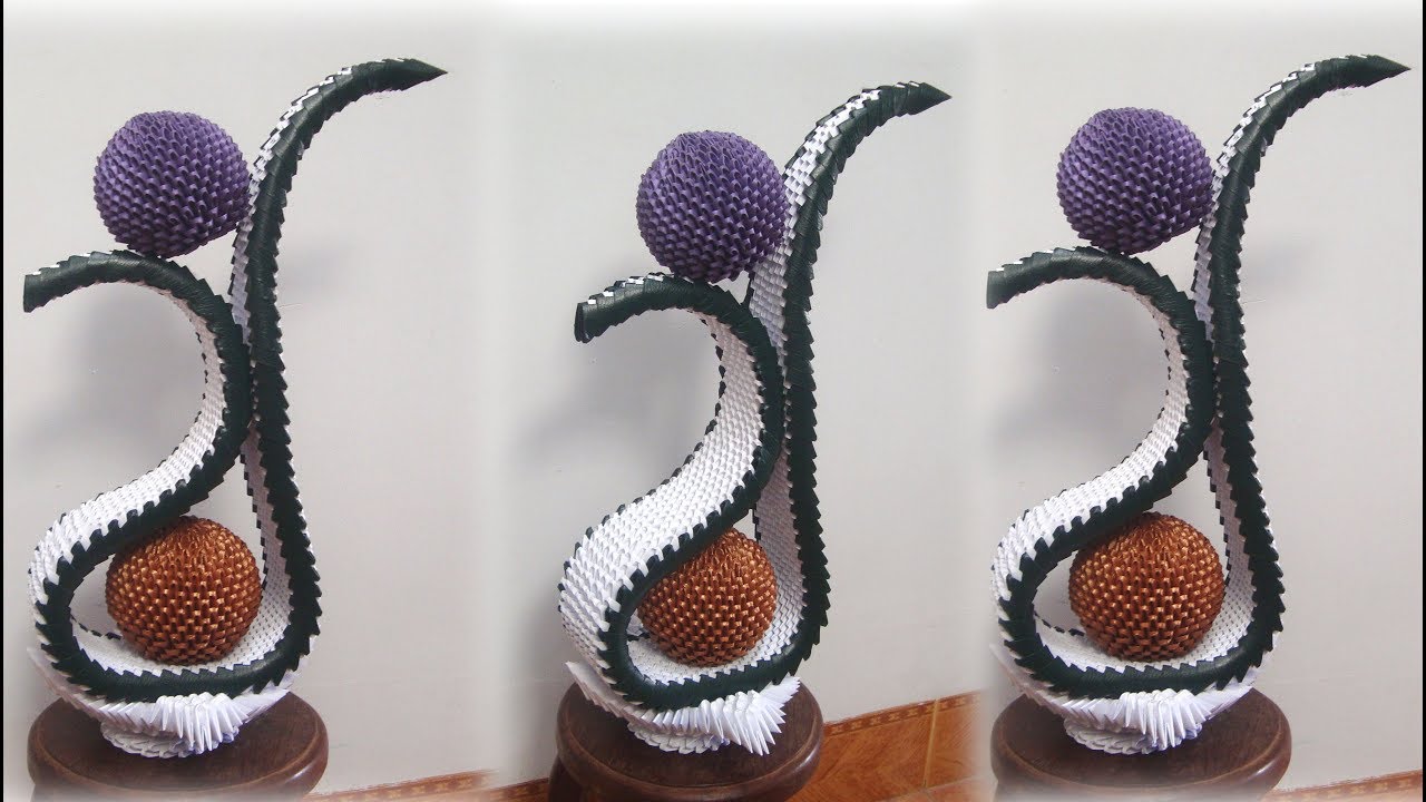 3D Origami Home Decoration Tutorial | DIY Papercraft Home