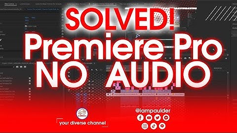 NO SOUND in Premiere Pro - SOLVED - No Audio FIXED QUICKLY Tutorial in 60 seconds