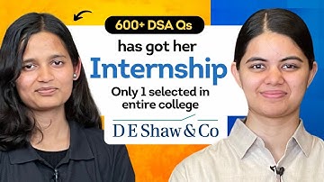 How this student cracked DE Shaw & Co ? Interview lessons with Shradha Khapra Ma