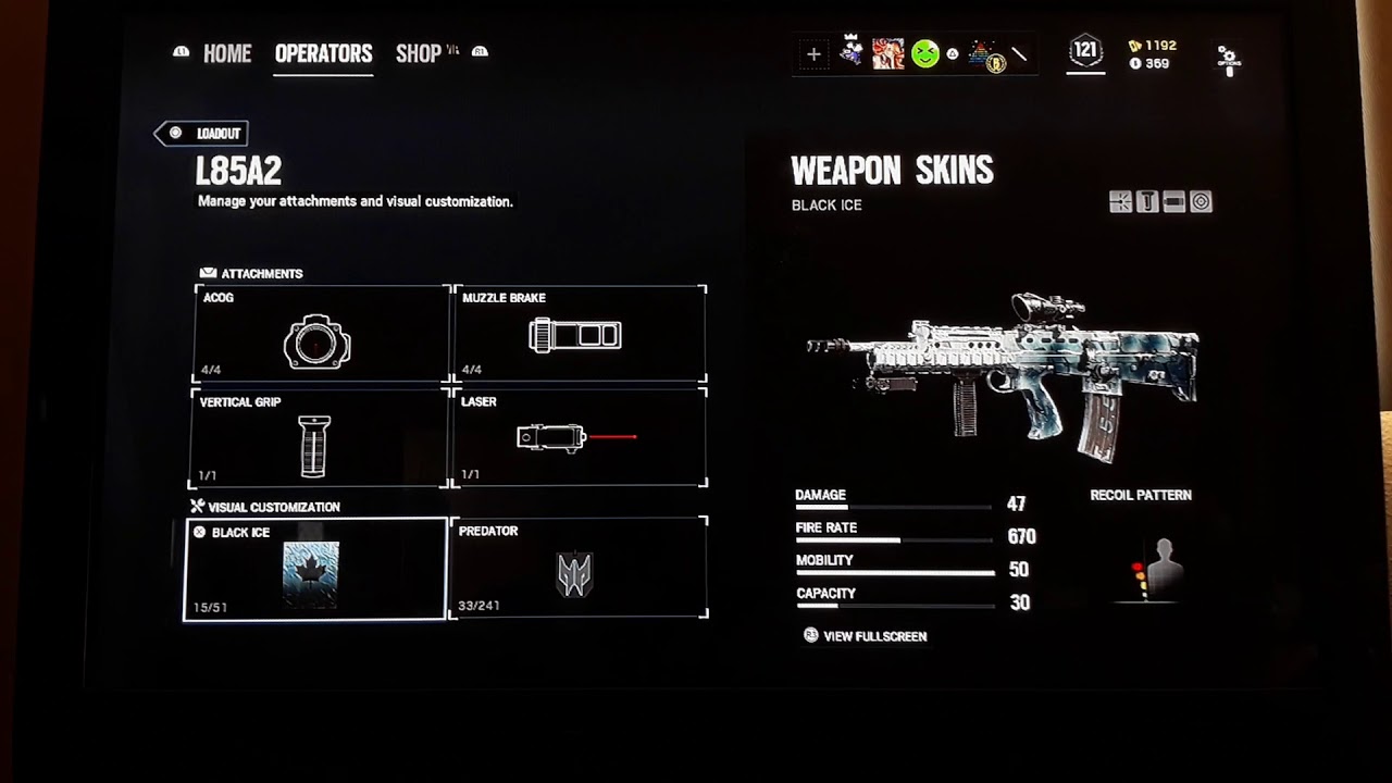 photo L85A2 Black Ice l85a2 black ice rainbow six siege