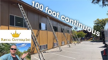 📏 100-FOOT Seamless Gutter Install | Mastering Long-Span Professional Installation