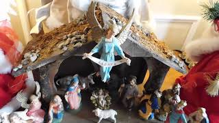 Vintage Fontanini Nativity Scene, Made in Italy Complete