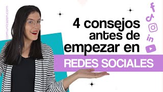 4 Cosas que necesitas saber ANTES de EMPEZAR en REDES SOCIALES