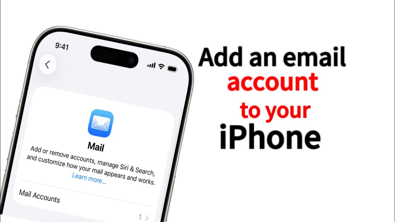 How to add an email account to your iPhone - YouTube