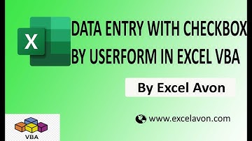 Data Entry with Checkbox on UserForm in Excel VBA - Excel Avon