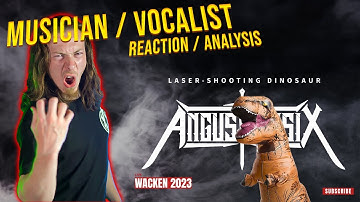 ANGUS McSIX - Laser Shooting Dinosaur REACTION / ANALYSIS | Musician and Vocalist Reacts!