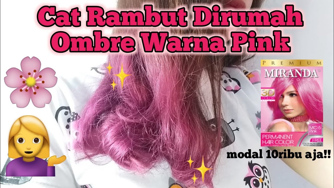  Cat  Rambut  Sendiri  Ombre Pink Miranda  Pink Hair Color 