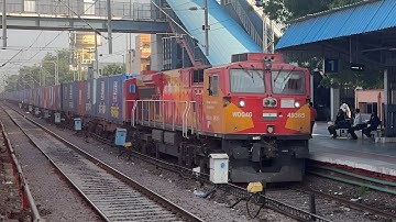 WDG4G with CONCOR FREIGHT Skipping BHAGAT KI KOTHI RAILWAY STATION | WDG4G Honking | Indian Railways