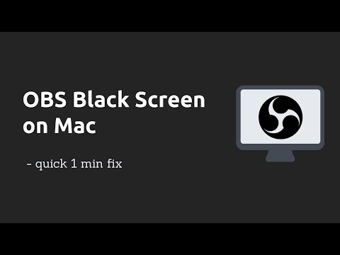 How to Fix OBS Black Screen on Mac OS - Display Capture Blank