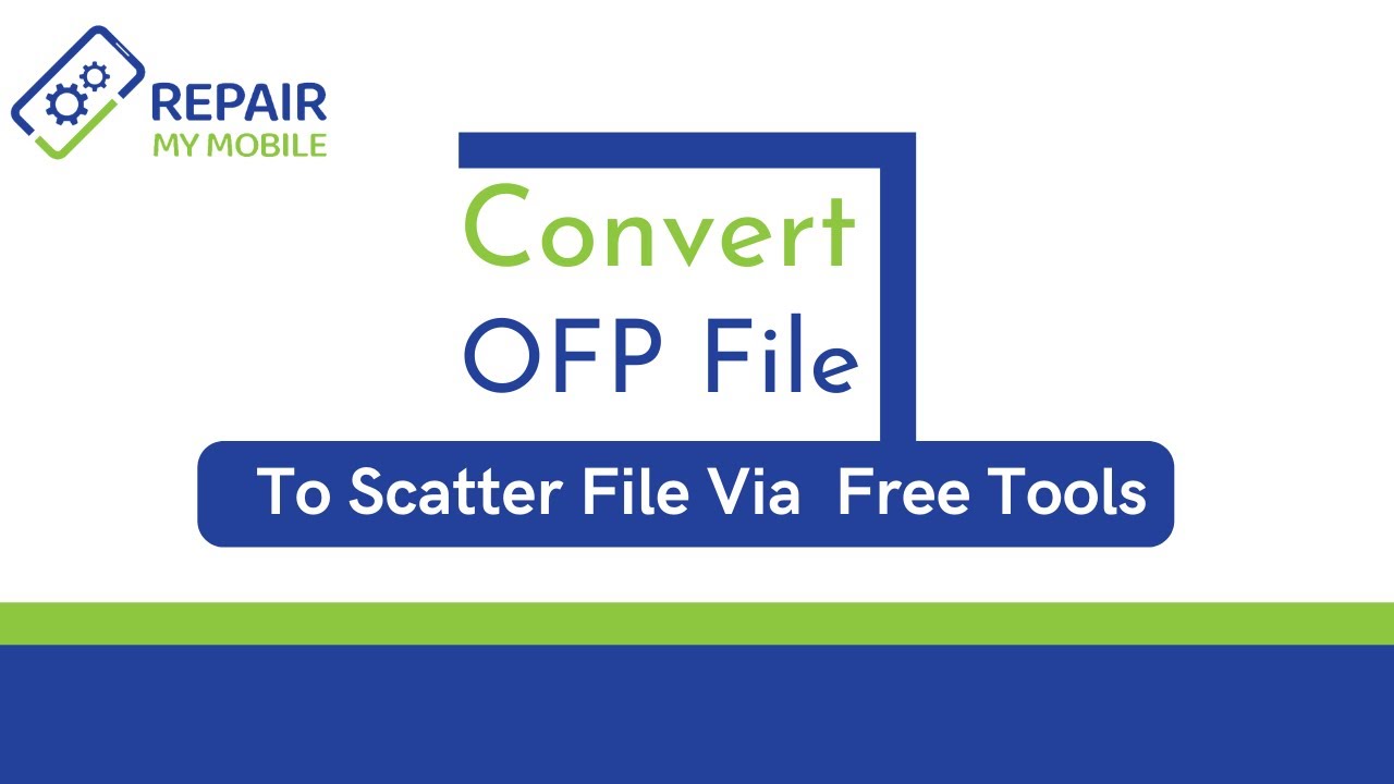 How To Convert OFP File To Scatter File Via Free Tools YouTube