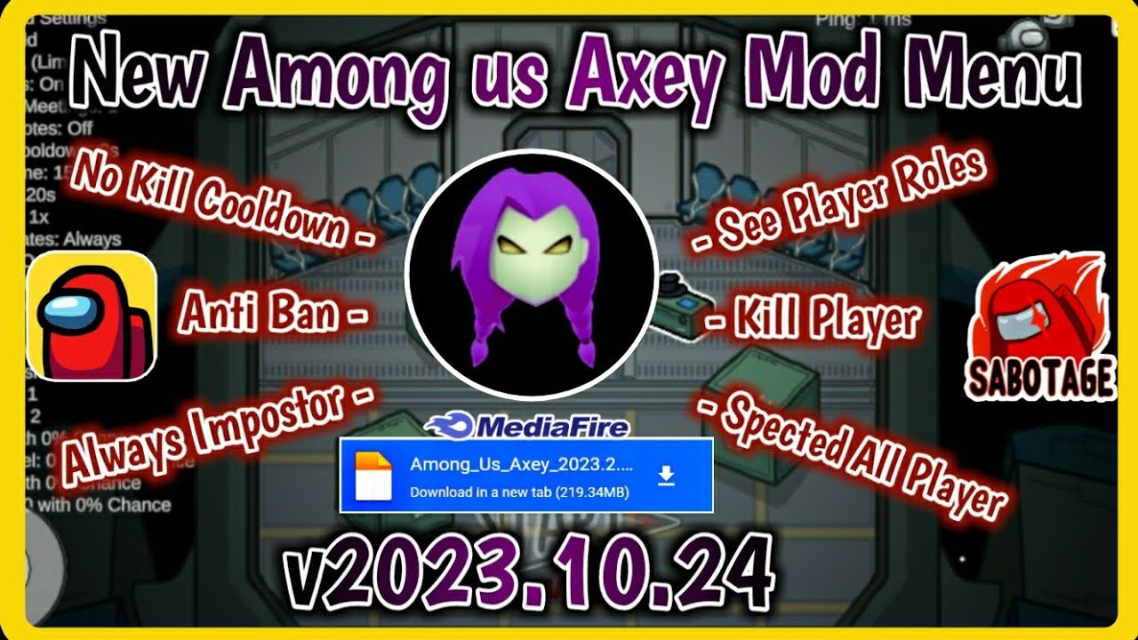 Among us V2022.8.25 Mod Menu Apk, Axey Mod Menu, Fake Role