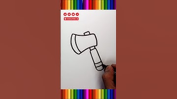 easy axe drawing #trending #drawing #shorts
