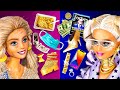 Rich Doll vs Broke Doll / 10 DIY Barbie hacks and crafts