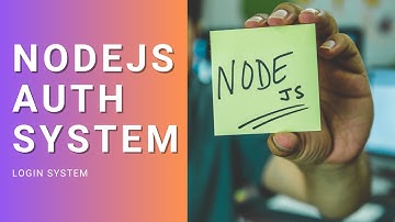 Building a NodeJS Authentication System Tutorial #2 | JavaScript (NodeJS) | Login System