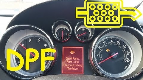 Opel Vauxhall Astra J DPF Regeneration  / DPF Light 🔥