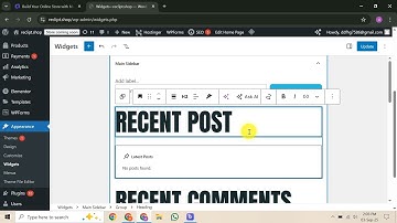 How to Add Recent Posts Widget on Hostinger