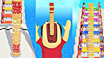 Pancake Run All Levels Gameplay Walkthrough Android, iOS
