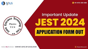 JEST Application Form Out | JEST 2024 Application Form Started | JEST 2024