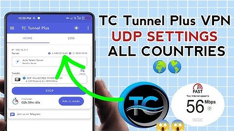 How To Setup TC Tunnel Plus VPN with all Country UDP Settings for Secure Browsing