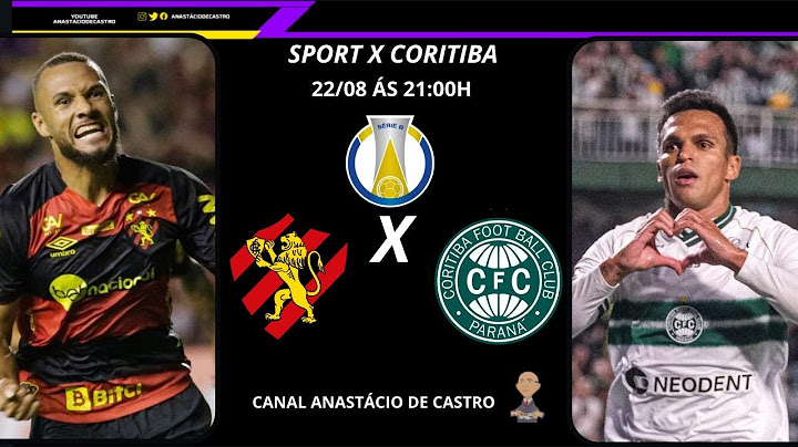 Sport X Coritiba | SÉRIE B 2024 | Canal Anastácio de Castro