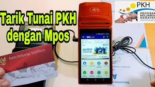 Tarik Tunai PKH dengan Mpos BRIlink