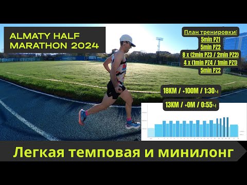Легкая темповая и минилонг - подготовка к Алматинскому Полумарафону 🏃‍♂️ | Pedro Vizuete