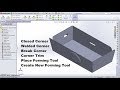 SolidWorks Sheet Metal Tutorial for Beginner - 2 | Closed Welded & Break Corner Trim, Forming Tool