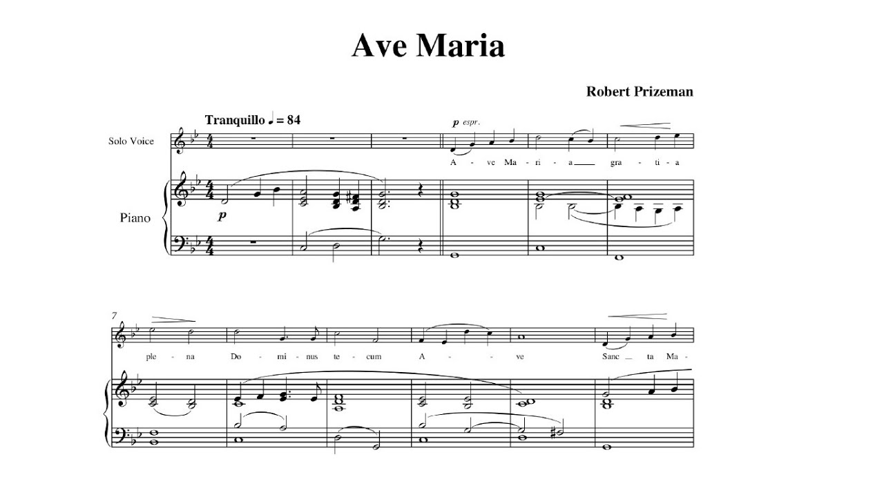 Robert Prizeman: Ave Maria (Fabiano Maniero. trumpet)
