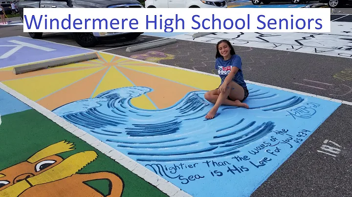 Seniors paint parking spots at Windermere High School