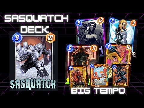 Sasquatch Skaar Death In The Same Deck! New Marvel Snap Deck Big Tempo!
