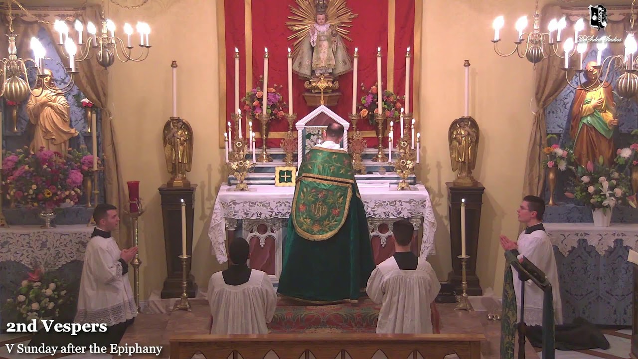 Vespers & Benediction: 7 PM EASTERN TIME (ET)