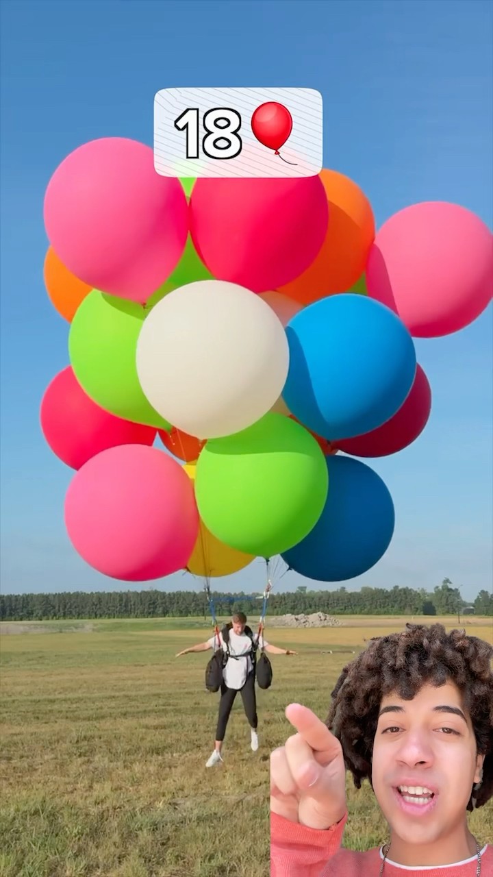 Fly ballons ? / كم بالونه يطيرو بنى ادم