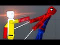 One Punch Man FIGHTS Spider-Man - People Playground Gameplay