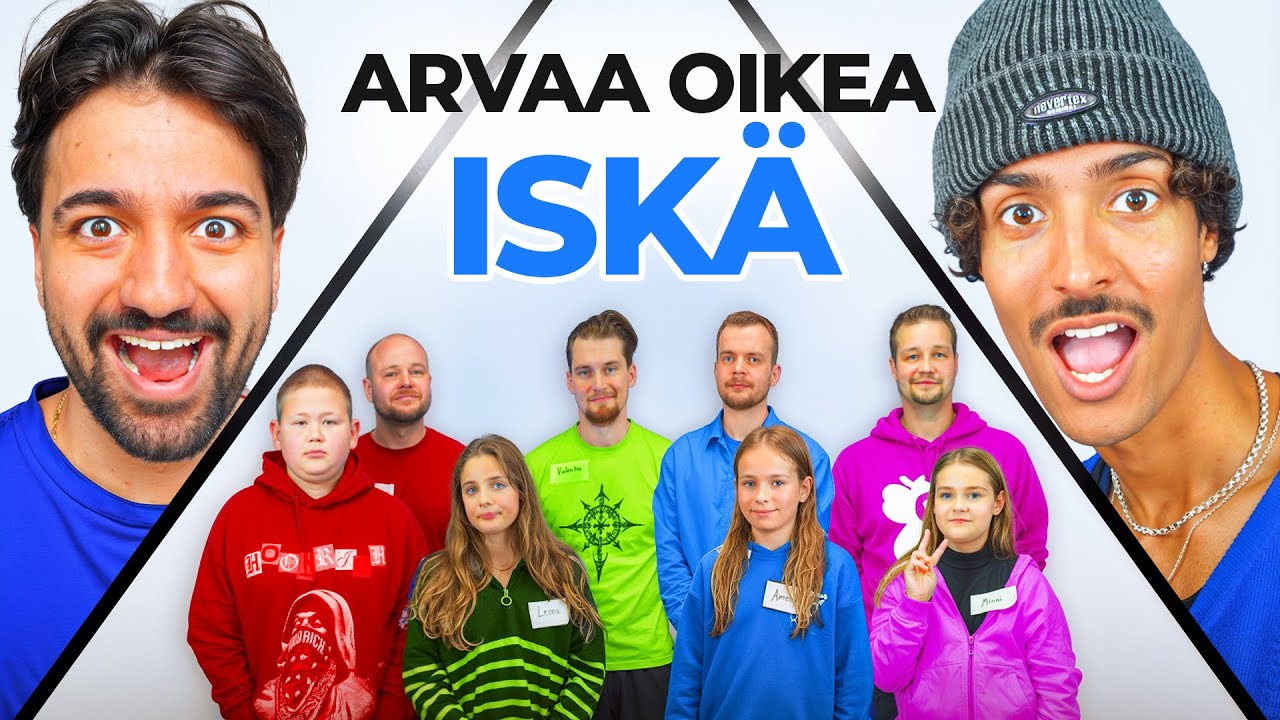 Arvaa Oikea iskä ja lapsi!