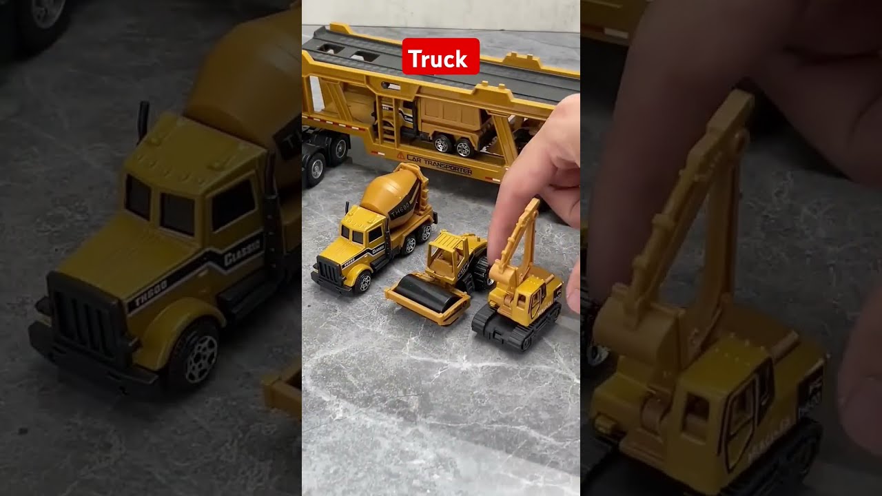 TEMI Diecast Engineering Construction Vehicle Toy Set Modelcars Model Miniature Satisfying