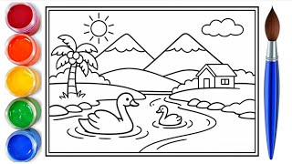 How To Draw Easy Nature Drawing |part-3 | Easy Drawing Step By Step For Kids