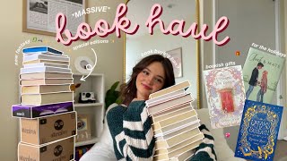 my BIGGEST book unboxing haul EVER! ✨