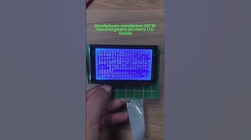 Manufacturer of 16080 industrial graphic dot matrix LCD display module, blue.