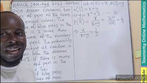 WAEC Core Maths (Private): Probability (with a touch of Algebra) - (Feb 2025) | Episode 15