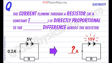 Current Flowing Through Resistor - Potential Difference - GCSE Physics