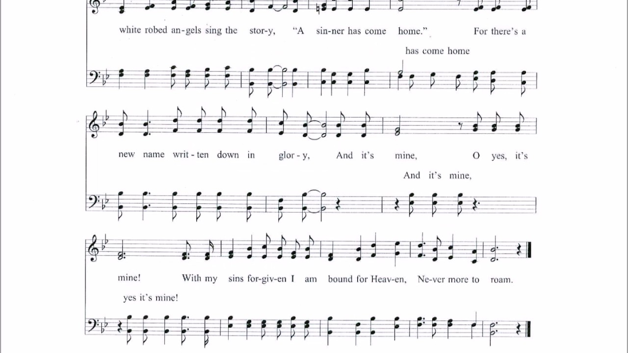 i was once a sinner a new name in glory youtube a new name in glory sheet music