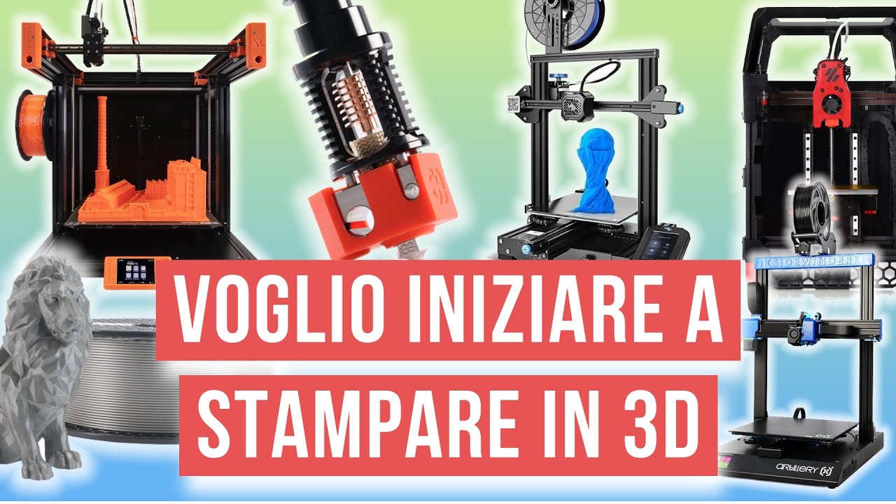 Voglio iniziare a stampare in 3D, cosa devo fare ? Lez. 1/9 