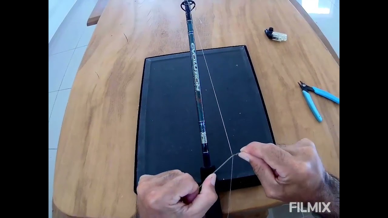 Nó SF de maneira SIMPLIFICADA e FÁCIL. Nó para união de linha multifilamento com monofilamento.