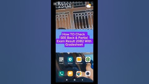 How TO Check SEE Back paper & Partial Exam Result With Gradesheet 2082