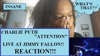 Video thumbnail of "ATTENTION - Charlie Puth LIVE at JIMMY FALLON [REACTION]"