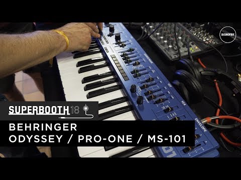 Behringer Odyssey, Pro One, MS 101 - новые синтезаторы! Superbooth 2018